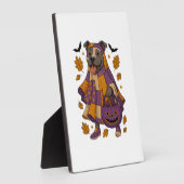 Pitpull Hond Geest Halloween Fotoplaat (Zijkant)