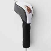 Pitpull Hond Geest Halloween Golfheadcover (Schuin)