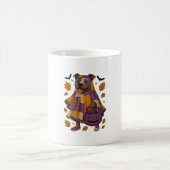Pitpull Hond Geest Halloween Koffiemok (Center)