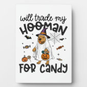 Pitpull hond Halloween Geest Spoken Fotoplaat (voorkant)