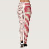 Pit's en kerstpatronen met stripes leggings (Achterkant)
