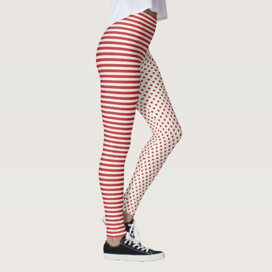 Pit's en kerstpatronen met stripes leggings (Rechts)