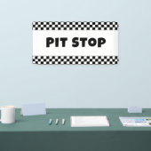 Pitstop Feest Welkom Banner | Racing Verjaardag  (Beurs)