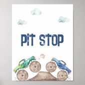 pitstop monstertruck poster (Voorkant)