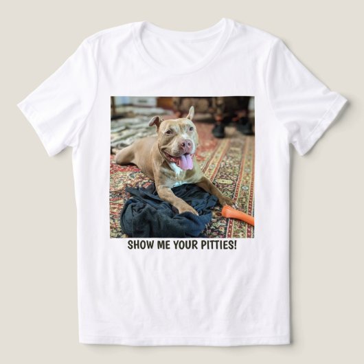Pitt Bull Moeder Grappig  Tri-Blend Shirt (Design voorkant)