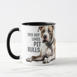 Pitt Bull-Mok - Deze man houdt van Pit Bulls Mok