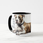 Pitt Bull-Mok - Deze man houdt van Pit Bulls Mok (Voorkant links)