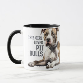 Pitt Bull-Mok - Dit meisje houdt van Pit Bulls Mok