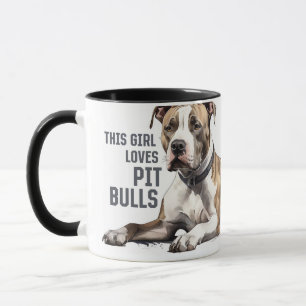 Pitt Bull-Mok - Dit meisje houdt van Pit Bulls Mok