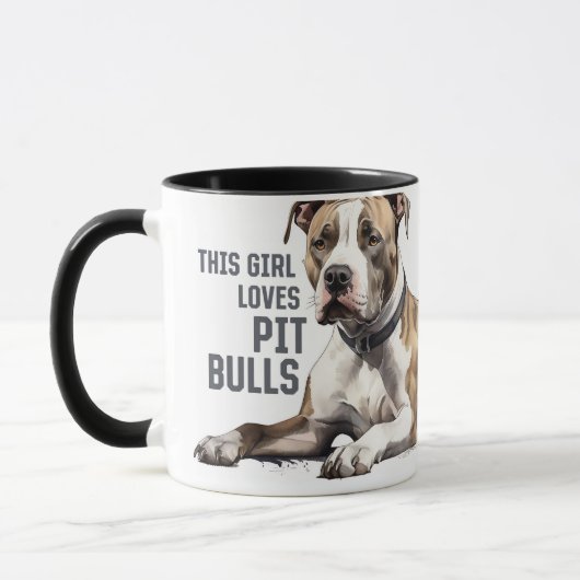 Pitt Bull-Mok - Dit meisje houdt van Pit Bulls Mok (Links)