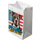 Pitt Bulls Are The Best Pet Ever Medium Cadeauzakje (Voorkant Gekanteld)