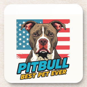 Pitt Bulls zijn het beste huisdier ooit Bier Onderzetter