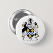 Pitt Family Crest Ronde Button 5,7 Cm (Voorkant /achterkant)