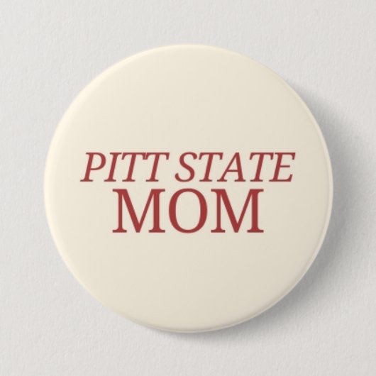 Pitt State Mom Ronde Button 7,6 Cm (Voorkant)