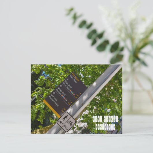 Pitt Street Briefkaart (Staand voorkant)