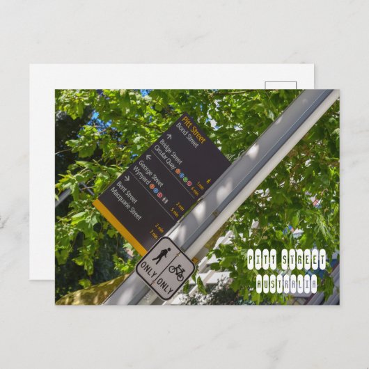 Pitt Street Briefkaart (Voorkant / Achterkant)