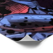 Pitt Superheld Comic Hoesje Poster (Hoek)