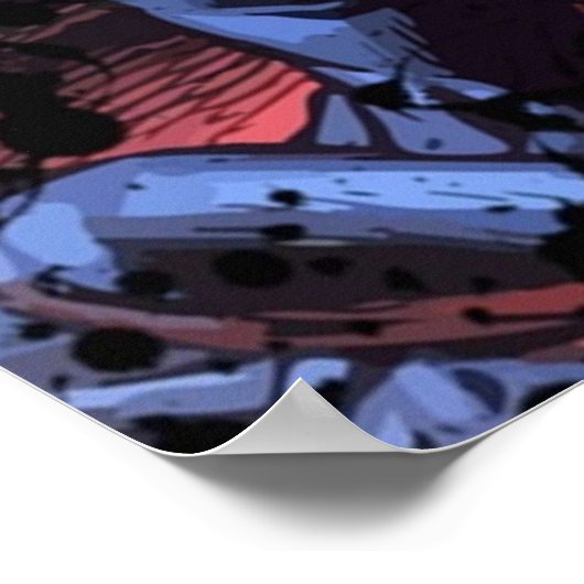 Pitt Superheld Comic Hoesje Poster (Hoek)