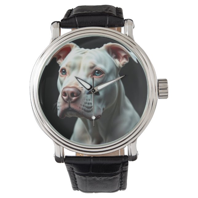 Pittbull Terrier polshorloge Horloge (Voorkant)