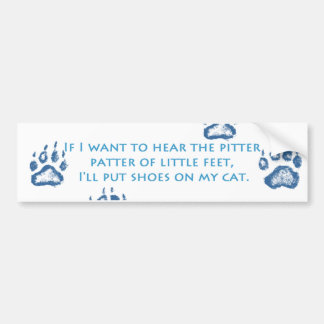 Pitter Patter Bumpersticker