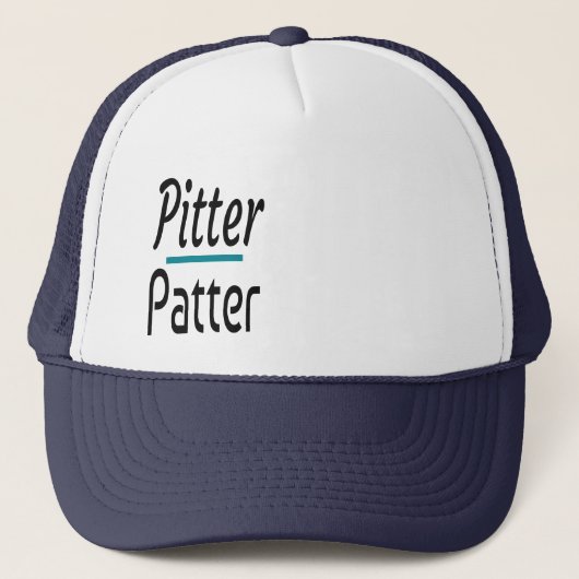 Pitter Patter, grappige Humor Novelty Gift Trucker Pet (Voorkant)