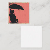 Pitter-Patter & Paw afdrukken naar dromen: Kat Notitiekaartje (Voorkant / Achterkant)