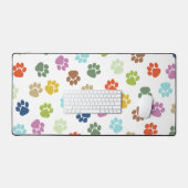 Pitter Patter Paws op wit Bureaumat (Keyboard & Muis)