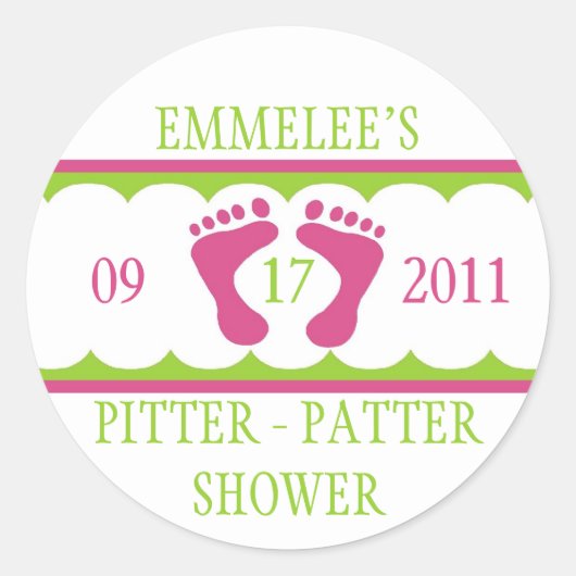 Pitter Patter Sticker (Voorkant)
