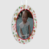 Pitter Patter van Little Feet - Kinderfoto Ornament (voorkant)