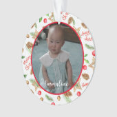 Pitter Patter van Little Feet - Kinderfoto Ornament (voorkant)