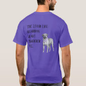 PittHound Beschermer Hart. Zwerversziel. T-shirt (Achterkant)