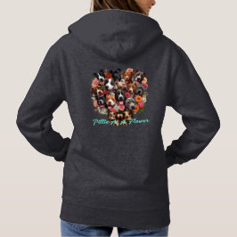 Pittie als een bloem hoodie