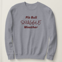 Pittie als een Flower Snuggle Sweatshirt