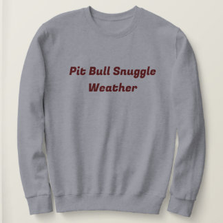 Pittie als een Flower Snuggle Sweatshirt