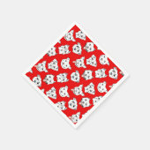 "Pittie alsjeblieft!" Hond illustratiepatroon Servetten (Hoek)