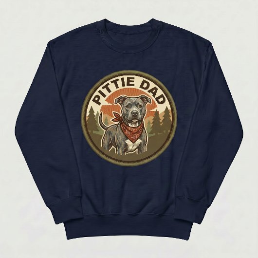 Pittie Dad Crewneck | Pitbull-honden vaderschapsca Trui