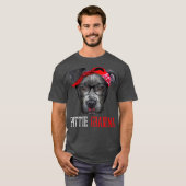 Pittie Grandma Granny Pitbull Hondenliefhebbers Gi T-shirt (Voorkant volledig)