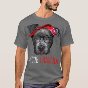 Pittie Grandma Granny Pitbull Hondenliefhebbers Gi T-shirt
