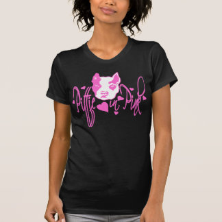 Pittie in roze t-shirt