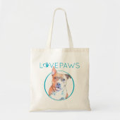 Pittie Love Canvas tas (Voorkant)