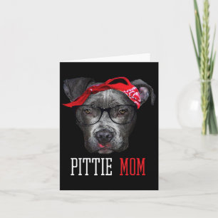 Pittie Mam Pitbull Hondenliefhebbers Moederdag Gif Kaart