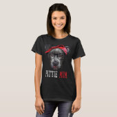 Pittie Mam Pitbull Hondenliefhebbers Moederdag Gif T-shirt (Voorkant volledig)