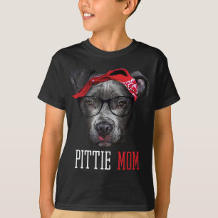 Pittie Mam Pitbull Hondenliefhebbers Moederdag Gif T-shirt