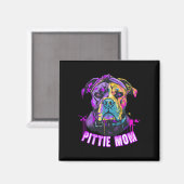 Pittie Mam Pitbull Hondenliefhebbers Moederdag Magneet (Voorkant / Achterkant)