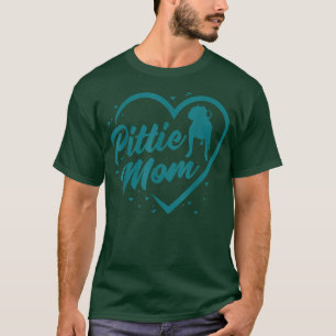 Pittie mama, dames Dog Grandma, beste hond ooit T-shirt