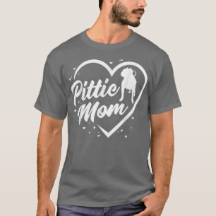 Pittie mama, dames Dog Grandma, beste hond ooit T-shirt