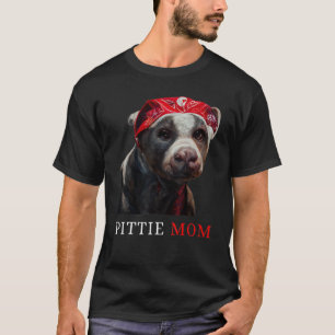 Pittie mama Pitbull Dog Moederdag Vrouwen T-shirt