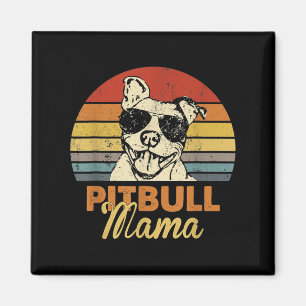 Pittie Mama Pitbull Dog Mom Funny Moederdag Vint Magneet