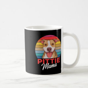 Pittie Mama Pitbull Dog Mom Koffiemok
