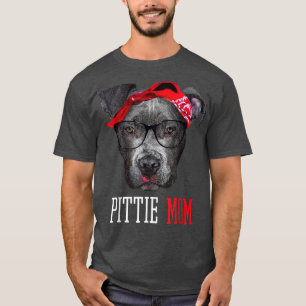 Pittie mama Pitbull Hondenliefhebbers Cute Moederd T-shirt